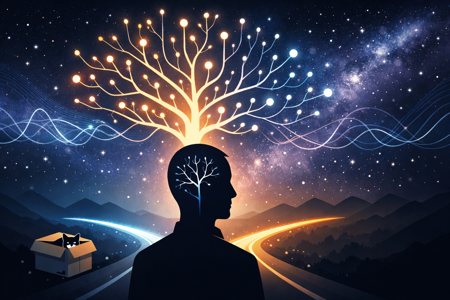 Universos paralelos, determinismo y falta de libre albedrío